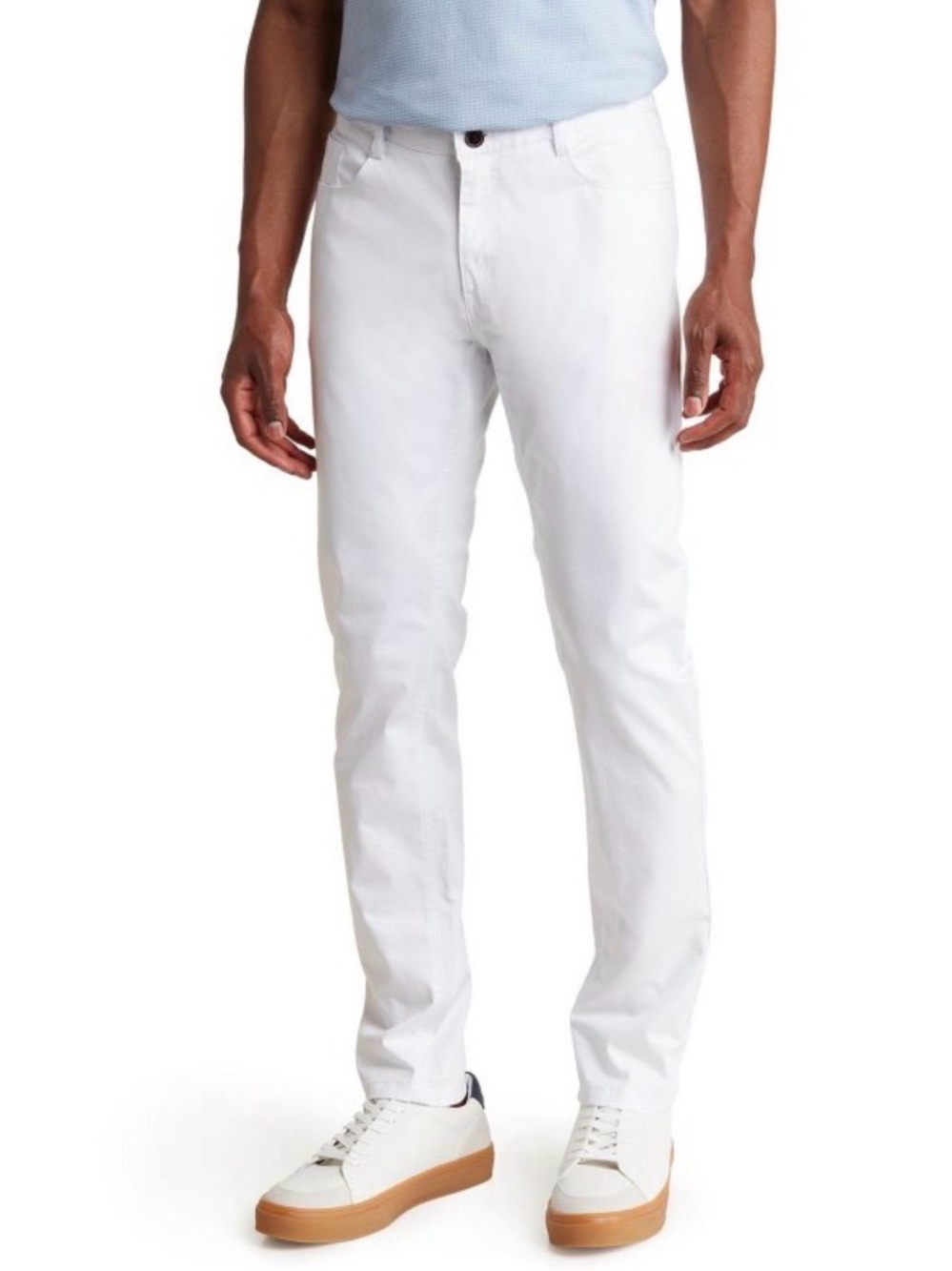 Tailored Recreation Premium TRD-208 Slim Fit Chino Pants White Size 40x32 EUC